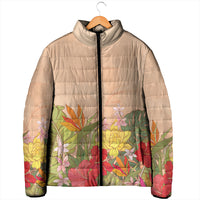 Mahalo Hawaii - Ka Pule a ka Haku Padded Jacket Tropical Flowers LT7 - Polynesian Pride