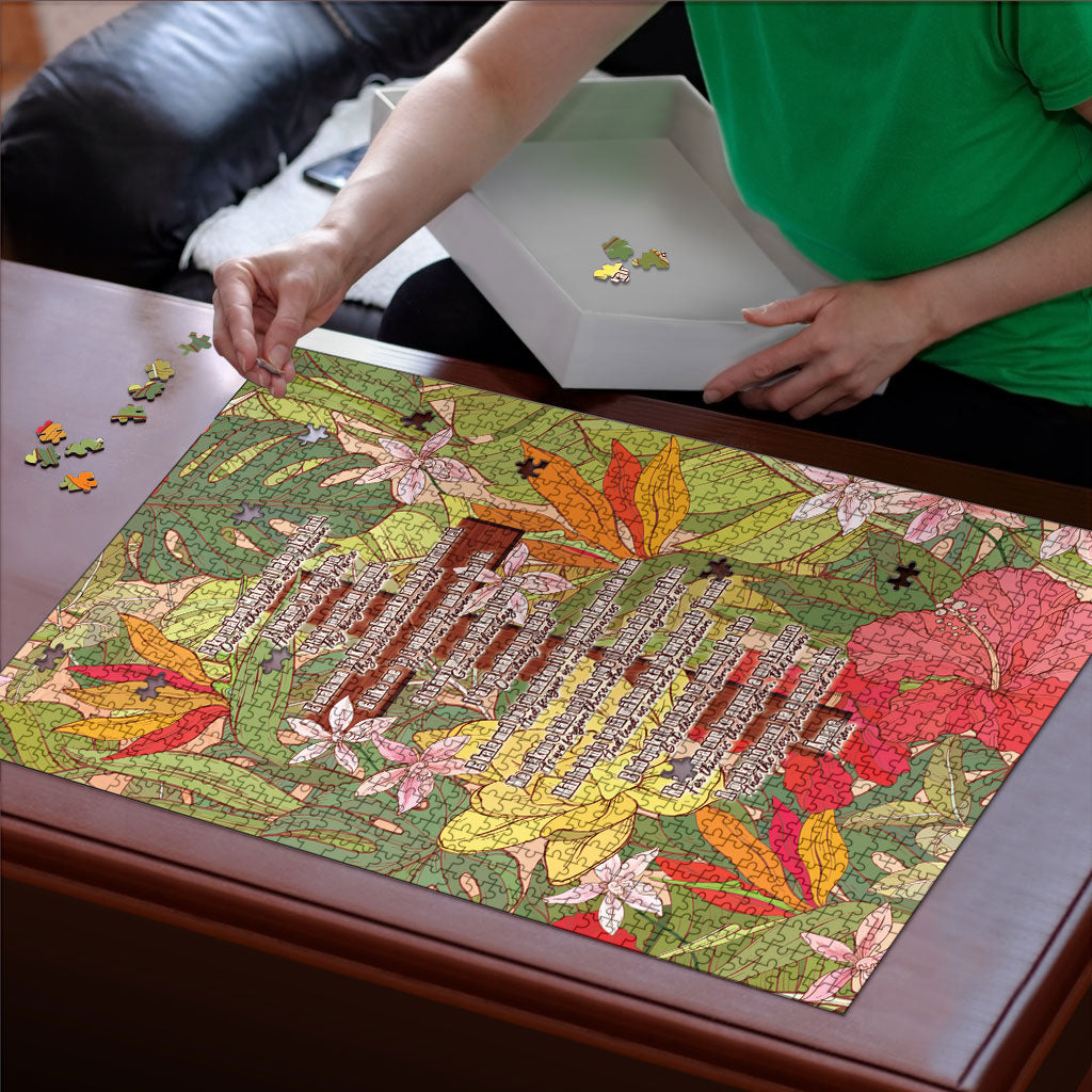 Mahalo Hawaii - Ka Pule a ka Haku Puzzle Tropical Flowers LT7 - Polynesian Pride