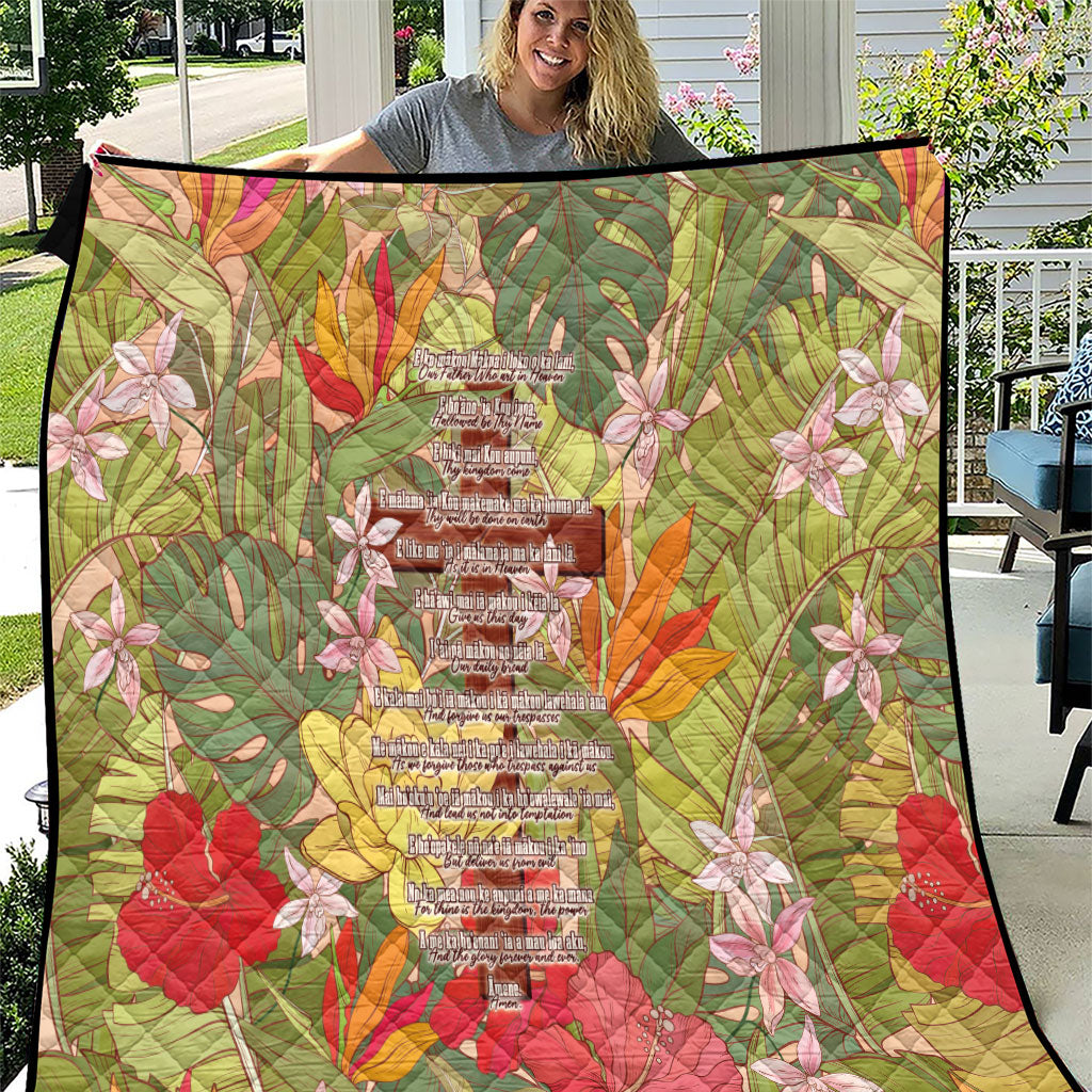 Mahalo Hawaii - Ka Pule a ka Haku Quilt Tropical Flowers LT7 Coral Pink - Polynesian Pride