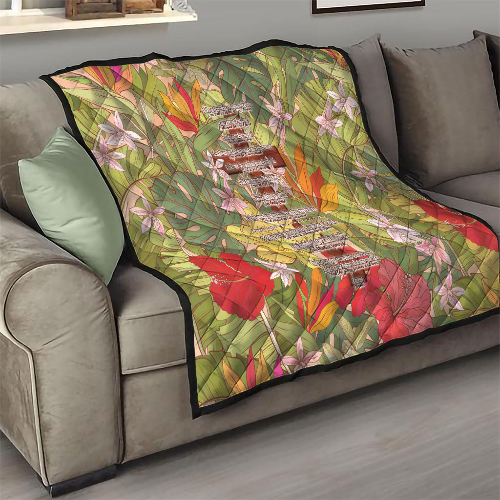Mahalo Hawaii - Ka Pule a ka Haku Quilt Tropical Flowers LT7 - Polynesian Pride