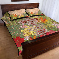 Mahalo Hawaii - Ka Pule a ka Haku Quilt Bed Set Tropical Flowers LT7 - Polynesian Pride