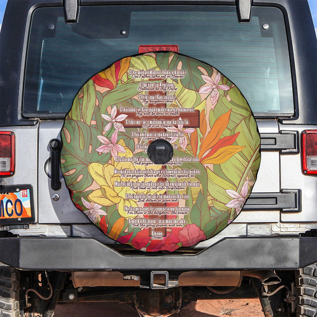 Mahalo Hawaii - Ka Pule a ka Haku Spare Tire Cover Tropical Flowers LT7 Coral Pink - Polynesian Pride