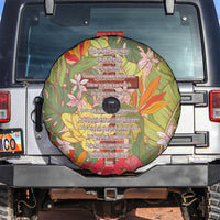 Mahalo Hawaii - Ka Pule a ka Haku Spare Tire Cover Tropical Flowers LT7 Coral Pink - Polynesian Pride