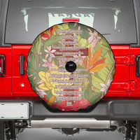 Mahalo Hawaii - Ka Pule a ka Haku Spare Tire Cover Tropical Flowers LT7 - Polynesian Pride