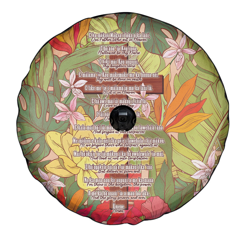 Mahalo Hawaii - Ka Pule a ka Haku Spare Tire Cover Tropical Flowers LT7 - Polynesian Pride