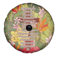Mahalo Hawaii - Ka Pule a ka Haku Spare Tire Cover Tropical Flowers LT7 - Polynesian Pride
