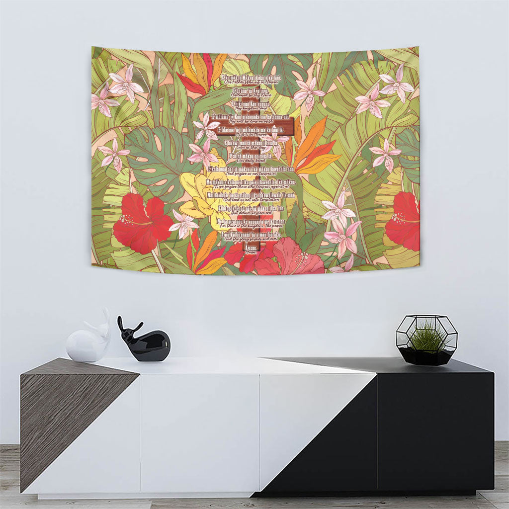 Mahalo Hawaii - Ka Pule a ka Haku Tapestry Tropical Flowers LT7 - Polynesian Pride
