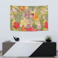 Mahalo Hawaii - Ka Pule a ka Haku Tapestry Tropical Flowers LT7 - Polynesian Pride