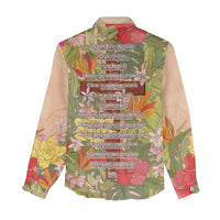 Mahalo Hawaii - Ka Pule a ka Haku Women Casual Shirt Tropical Flowers LT7 - Polynesian Pride