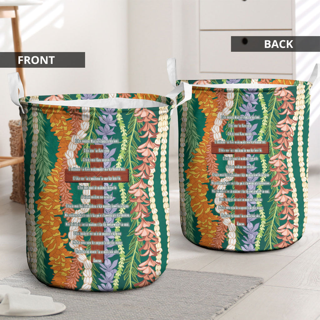 Mahalo Hawaii - Ka Pule a ka Haku Laundry Basket Mixed Lei LT7 - Polynesian Pride