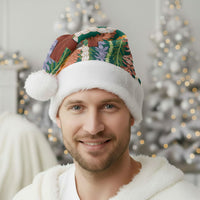 Mahalo Hawaii - ⁠Ka Pule a ka Haku Christmas Santa Hat Mixed Lei