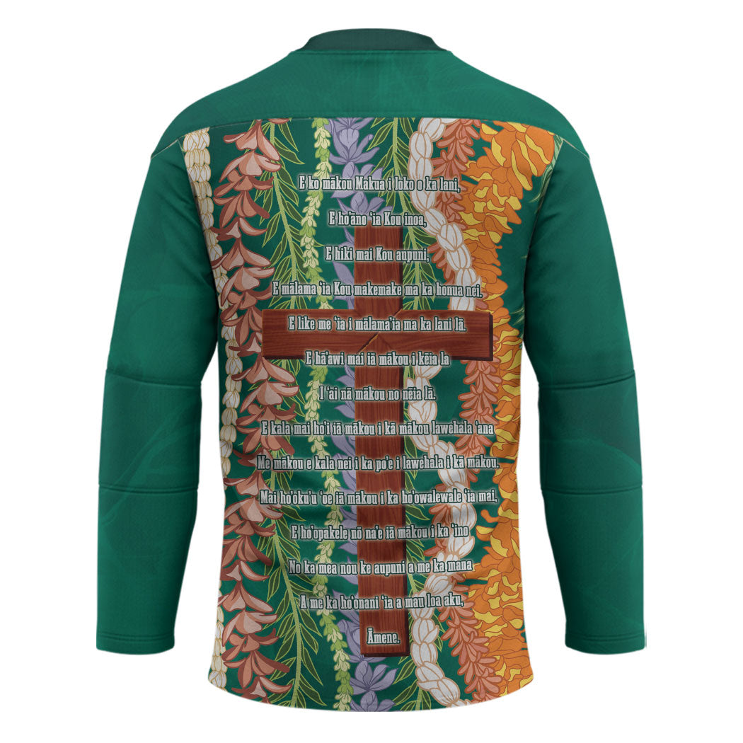 Mahalo Hawaii - Ka Pule a ka Haku Hockey Jersey Mixed Lei LT7 - Polynesian Pride