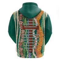 Mahalo Hawaii - Ka Pule a ka Haku Hoodie Mixed Lei LT7 - Polynesian Pride