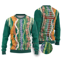 Mahalo Hawaii - ⁠Ka Pule a ka Haku Ugly Christmas Sweater Mixed Lei