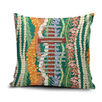 Mahalo Hawaii - Ka Pule a ka Haku Pillow Cover Mixed Lei LT7 Sage Green - Polynesian Pride