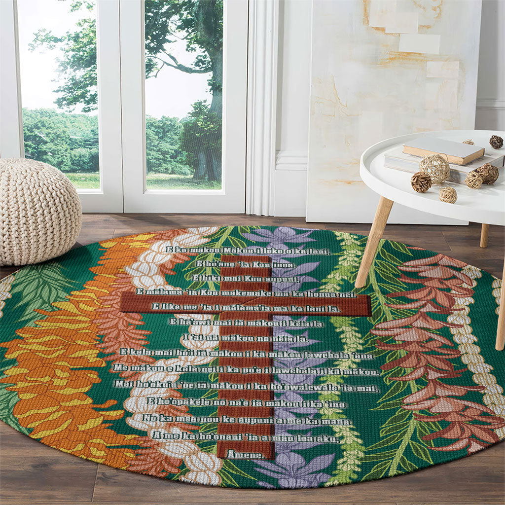 Mahalo Hawaii - Ka Pule a ka Haku Round Carpet Mixed Lei LT7 - Polynesian Pride