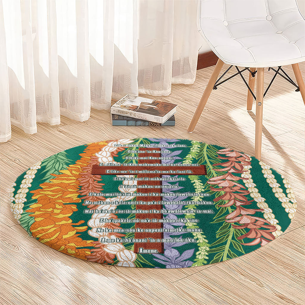 Mahalo Hawaii - Ka Pule a ka Haku Round Carpet Mixed Lei LT7 - Polynesian Pride