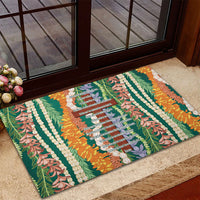 Mahalo Hawaii - Ka Pule a ka Haku Rubber Doormat Mixed Lei LT7 - Polynesian Pride