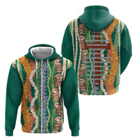Mahalo Hawaii - Ka Pule a ka Haku Zip Hoodie Mixed Lei LT7 - Polynesian Pride