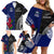 Personalised New Zealand Vs Samoa Rugby Family Matching Off Shoulder Short Dress and Hawaiian Shirt Go Champions LT7 - Polynesian Pride