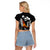 Hawaii Humpback Whale Raglan Cropped T Shirt Be Strong - Pray For Maui LT7 - Polynesian Pride