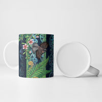 Aotearoa Maori Mangopare Christmas Ceramic Mug Pikawakawa and Tui LT7 - Polynesian Pride