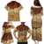 Niue Hiapo Motif Family Matching Puletasi and Hawaiian Shirt Tapa Classic