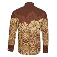 Niue Hiapo Motif Family Matching Tank Maxi Dress and Hawaiian Shirt Tapa Classic