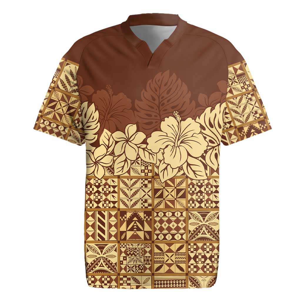 Niue Hiapo Motif Rugby Jersey Tapa Classic