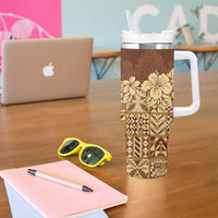 Niue Hiapo Motif Tumbler With Handle Tapa Classic