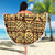 Niue Hiapo Motif Beach Blanket Tapa Classic - Black Ver