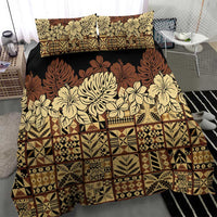 Niue Hiapo Motif Bedding Set Tapa Classic - Black Ver