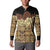 Niue Hiapo Motif Button Sweatshirt Tapa Classic - Black Ver