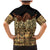 Niue Hiapo Motif Family Matching Mermaid Dress and Hawaiian Shirt Tapa Classic - Black Ver