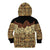 Niue Hiapo Motif Kid Hoodie Tapa Classic - Black Ver