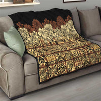 Niue Hiapo Motif Quilt Tapa Classic - Black Ver