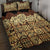 Niue Hiapo Motif Quilt Bed Set Tapa Classic - Black Ver