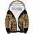 Niue Hiapo Motif Sherpa Hoodie Tapa Classic - Black Ver