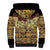 Niue Hiapo Motif Sherpa Hoodie Tapa Classic - Black Ver