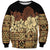 Niue Hiapo Motif Sweatshirt Tapa Classic - Black Ver