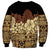 Niue Hiapo Motif Sweatshirt Tapa Classic - Black Ver