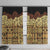 Niue Hiapo Motif Window Curtain Tapa Classic - Black Ver