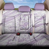 Sharks Couple Dreamy Polynesians Floral Sea Back Car Seat Cover Lilac - Polynesian Pride