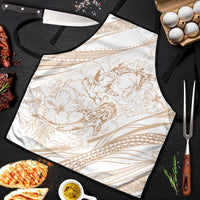 Sharks Couple Dreamy Polynesians Floral Sea Apron Hazel - Polynesian Pride