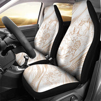 Sharks Couple Dreamy Polynesians Floral Sea Car Seat Cover Hazel - Polynesian Pride