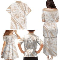 Sharks Couple Dreamy Polynesians Floral Sea Family Matching Puletasi and Hawaiian Shirt Hazel LT7 - Polynesian Pride