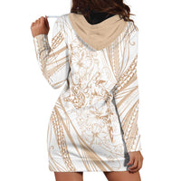 Sharks Couple Dreamy Polynesians Floral Sea Hoodie Dress Hazel - Polynesian Pride