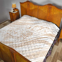 Sharks Couple Dreamy Polynesians Floral Sea Quilt Hazel - Polynesian Pride