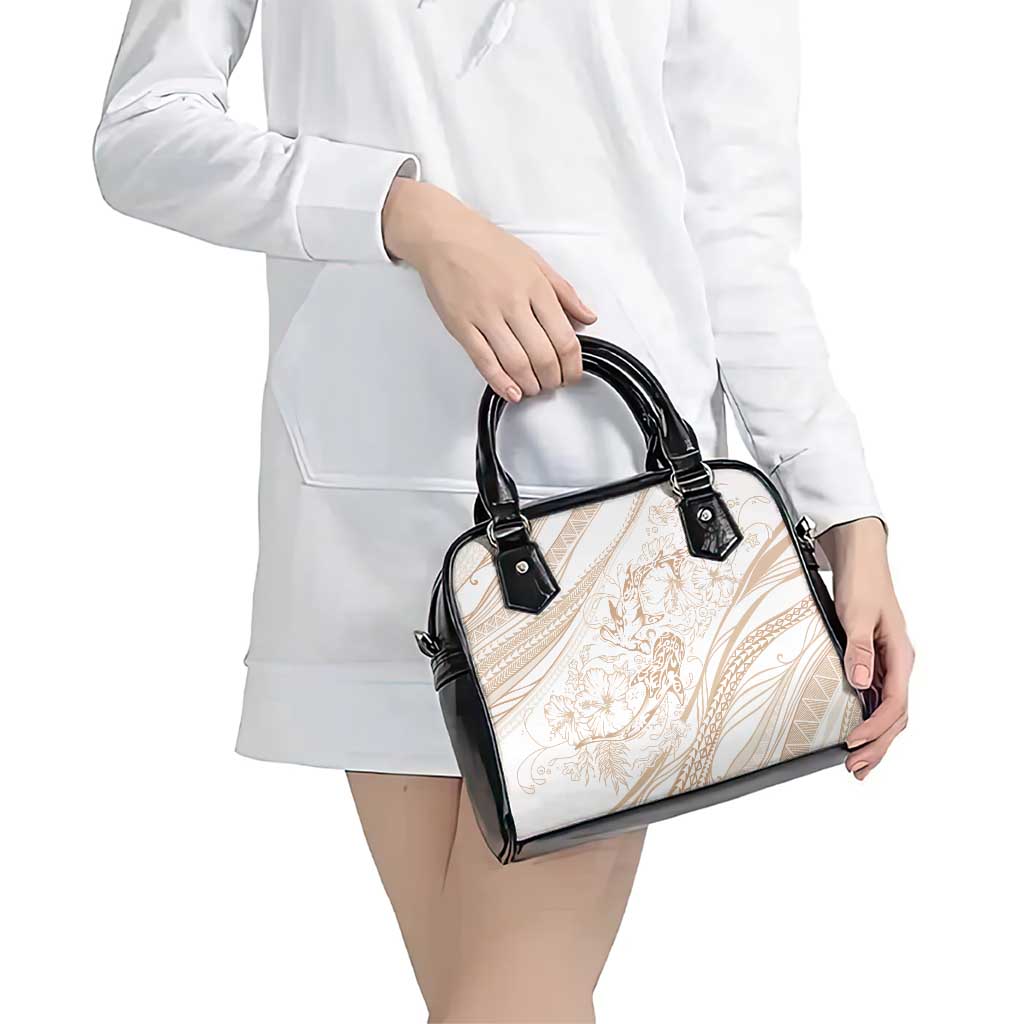 Sharks Couple Dreamy Polynesians Floral Sea Shoulder Handbag Hazel - Polynesian Pride