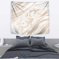 Sharks Couple Dreamy Polynesians Floral Sea Tapestry Hazel LT7 - Polynesian Pride